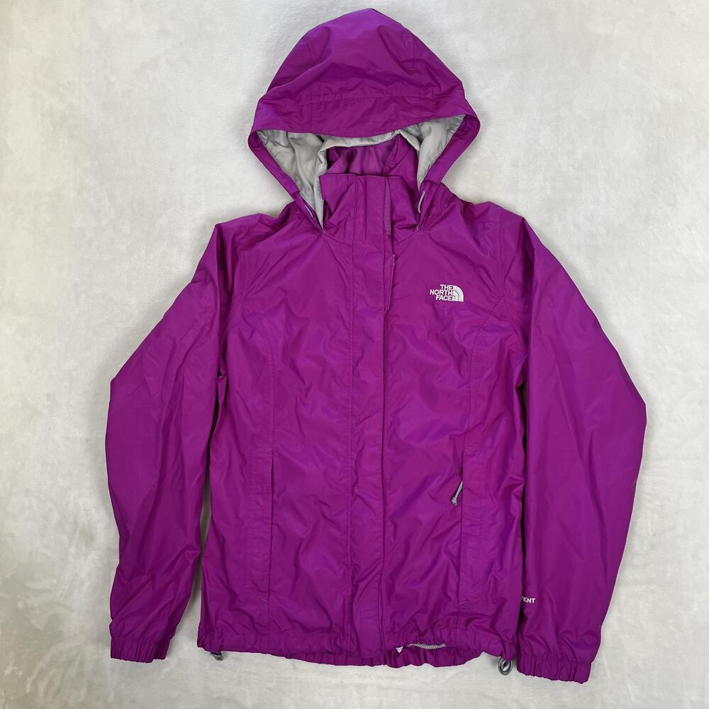 The North Face Jacket Womens Small Purple HyVent Hooded Rain Windbreaker Shell